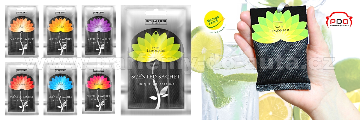 Vonné sáčky - závěsné pytlíky Scented Sachet Silver Natural Fresh